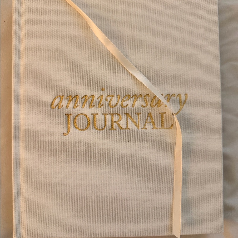 Anniversary Journal with Gold Lettering- brand new